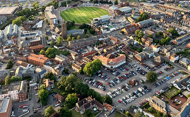 Aerial view of Taunton